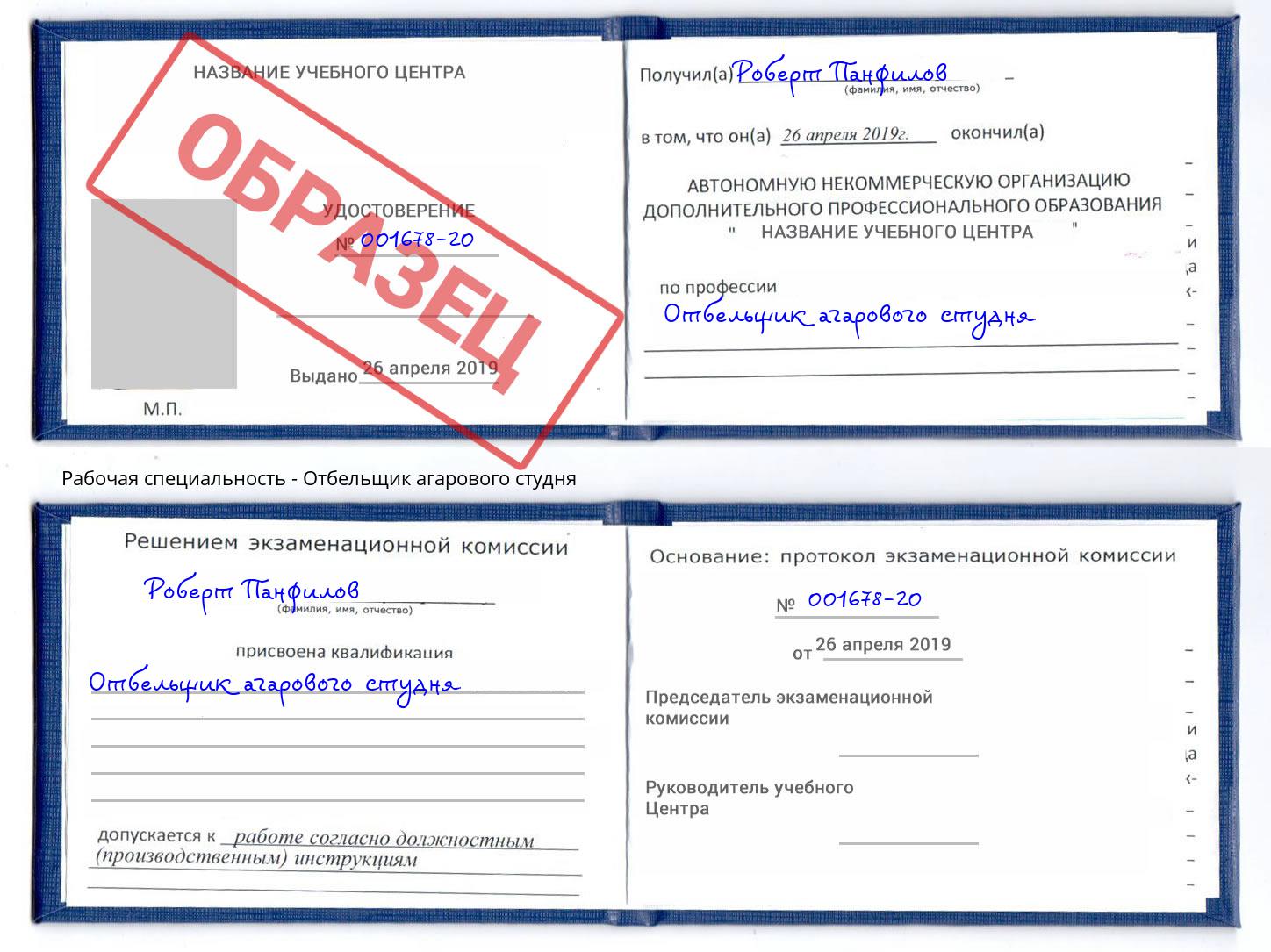 Отбельщик агарового студня Петрозаводск